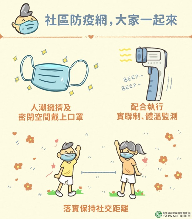 社區防疫網，大家一起來！圖片